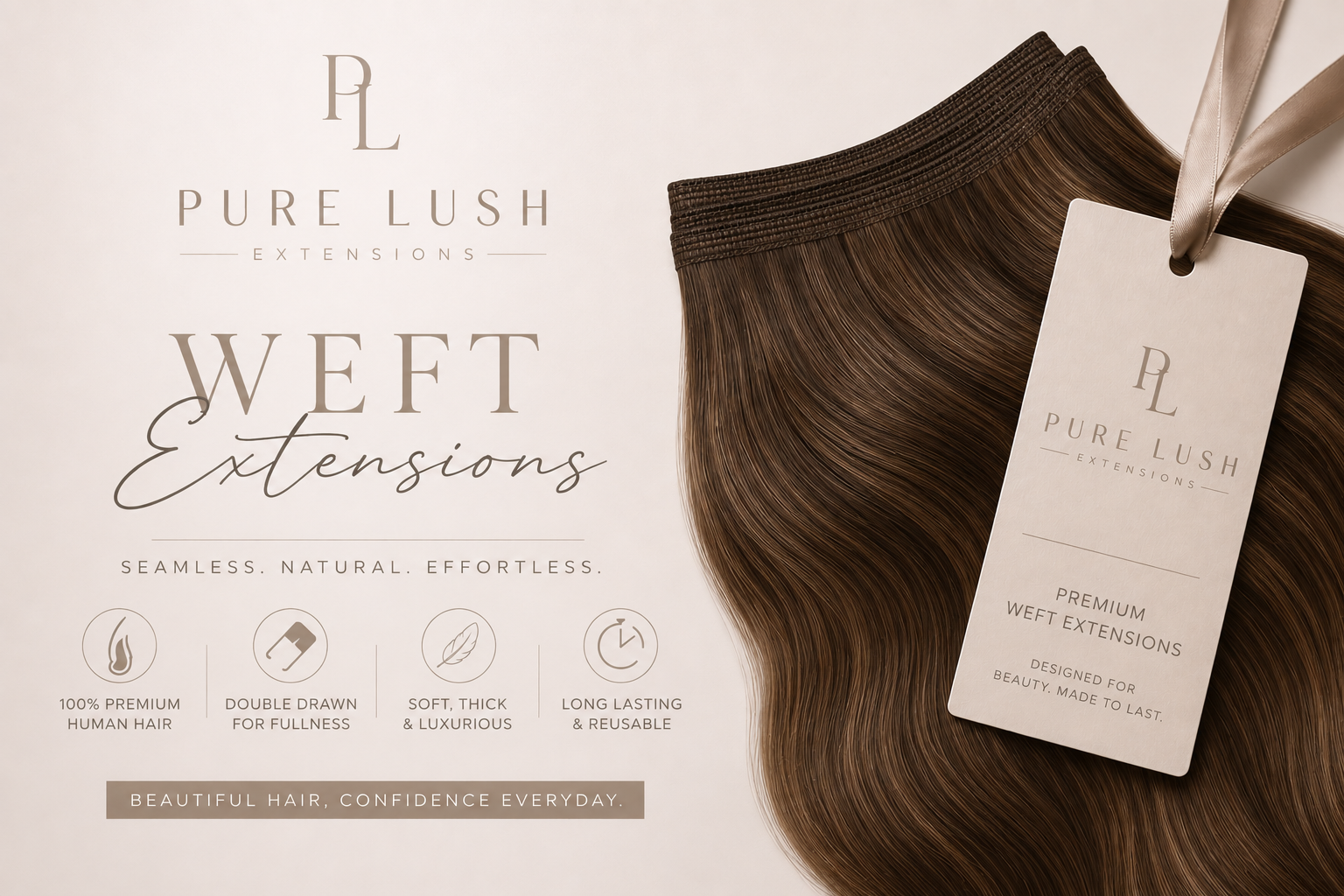 20” WEFT BUNDLE 50G